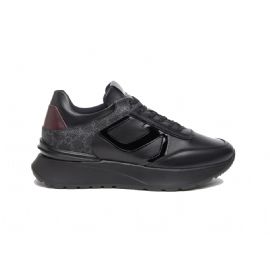 SNEAKERS NEROGIARDINI DONNA IN PELLE E VERNICE NERO I308351D/100