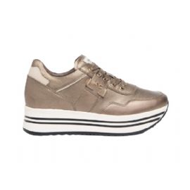 SNEAKERS NEROGIARDINI DONNA IN PELLE BROWN SAUVAGE IVORY I308380D/322