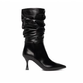 STIVALI NEROGIARDINI DONNA IN PELLE NERO TACCO 7,5 CM ZIP  I205587DE/100