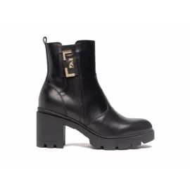STIVALETTI ANFIBI NEROGIARDINI DONNA PELLE TACCO 7 CM I205804D/100