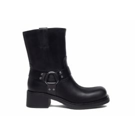 STIVALETTI NEROGIARDINI DONNA IN PELLE NERO TACCO 4CM I309220D/100