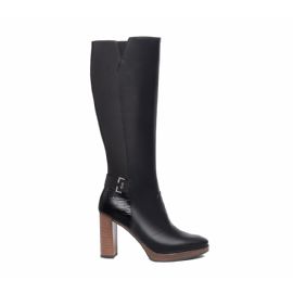 STIVALI CON TACCO NEROGIARDINI DONNA IN PELLE NERO TACCO 9,5 CM  I308920D/100