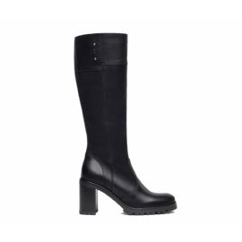 STIVALI CON TACCO NEROGIARDINI DONNA IN PELLE NERO ZIP TACCO 9CM I308981D/100