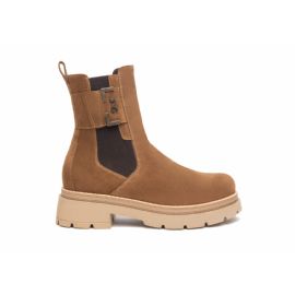 STIVALETTI CHELSEA NEROGIARDINI DONNA IN CAMOSCIO COLORE MALTO I309149D/339