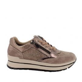 SNEAKERS IGI&CO DONNA IN PELLE FANGO LAMINATO 4673144