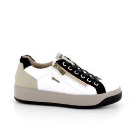 SNEAKERS IGI&CO DONNA IN PELLE BIANCO - NERO 4668866