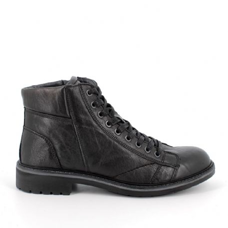 POLACCHINA IGI&CO UOMO IN PELLE NERO 4605000