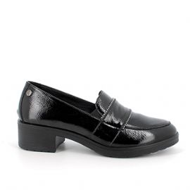 MOCASSINO ENVAL SOFT DONNA IN PELLE NERO TACCO 4,5 CM 4750011