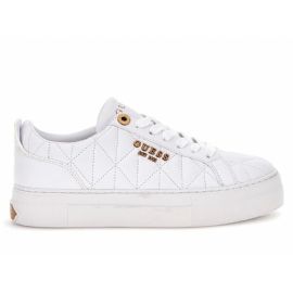 SNEAKERS GUESS DONNA GENZA TRAPUNTATA FL8GEA ELE12 WHITE