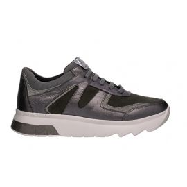 SNEAKERS STONEFLY DONNA SPOCK 32 LAMINATED LTH/VELOUR CHARCOAL  218738 Z41