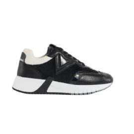 SNEAKERS GAUDI' DONNA ICONICA WOMAN-LEATHER BLACK V34-63460_V0001