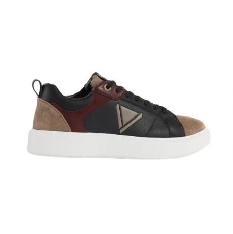 SNEAKERS GAUDI' UOMO ICONICA CITY-SUEDE/LEATHER TAUPE/BLACK V32-63530_V0701