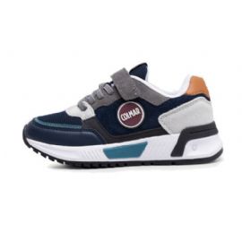 SNEAKERS COLMAR BAMBINO DALTON CROSS NAVY-LT GRAY-TEAL BLUE Y11 TG:36>39 DALT C Y11/B