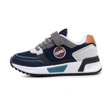 SNEAKERS COLMAR BAMBINO DALTON CROSS NAVY-LT GRAY-TEAL BLUE Y11 TG:36>39 DALT C Y11/B