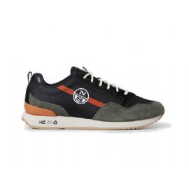 SNEAKERS HORIZON JET BLACK-MILITARY GREEN-ORANGE 014