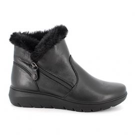 STIVALETTO CON ZEPPA ENVAL SOFT DONNA IN PELLE NERO 4767600