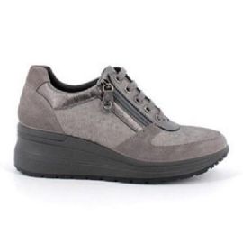 SNEAKERS ENVAL SOFT DONNA ZEPPA CAMOSCIO GRIGIO 4760311