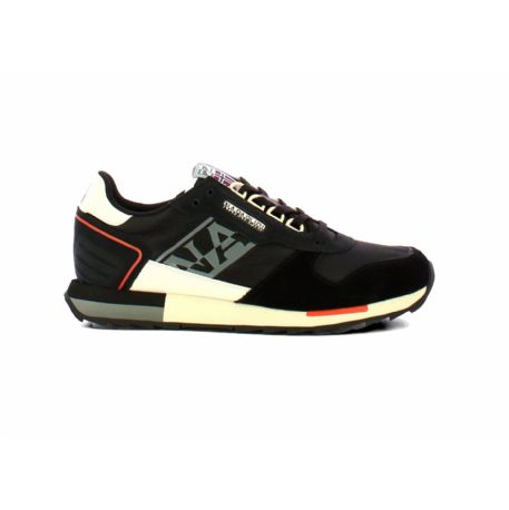 SNEAKERS NAPAPIJRI UOMO SUEDE/NYLON RUNNING BLACK/GREY NP0A4H6JCO Z02