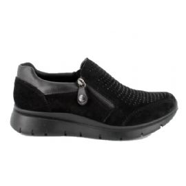 SNEAKERS ENVAL SOFT DONNA CAPRA SCAMOSCIATO NERO 2764000