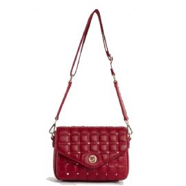 BORSA GAUDì DONNA CROSSBODY MATELASSE CON BORCHIE ROSSO 22X16X5CM V3AI-11281_V0018