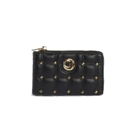 PORTAFOGLIO GAUDì DONNA WALLET SMALL MATELASSE' CON BORCHIE BLACK V3AI-11285_V0001