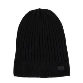 BERRETTO GAUDì BEANIE A COSTE IN MISTO LANA NERO V3AI-11457_V0001