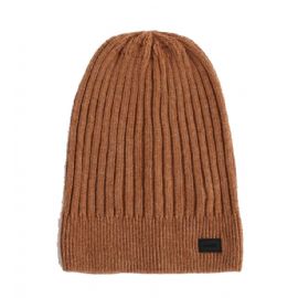 BERRETTO GAUDì BEANIE A COSTE IN MISTO LANA CAMEL V3AI-11457_V0020
