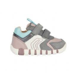 SNEAKERS GEOX BAMBINA PRIMI PASSI LUPIDOO GREY/ROSE B3558C 022BC C1FA8 TG:19>26