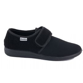 PANTOFOLE EMANUELA UOMO CONFORT CON VELCRO ESTIVO NERO 986