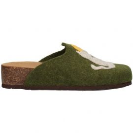 CIABATTA BIONATURA DONNA  12 GATTI FELTRO VERDE 12GAT20-I-FELV74