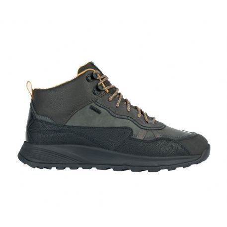 SNEAKERS IMPERMEABILI GEOX UOMO MID-CUT ANTRACITE/NERO TERRESTRE ABX U36EZA 0MEBU C9999