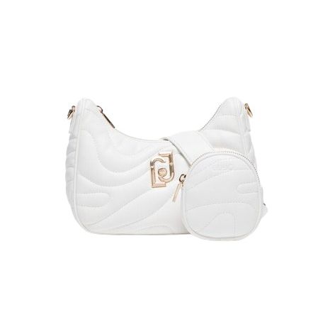 BORSA LIU JO DONNA A TRACOLLA BIANCO OFF WHITE EFFETTO NAPPA 23X7X18CM AA4182 E0036 01065