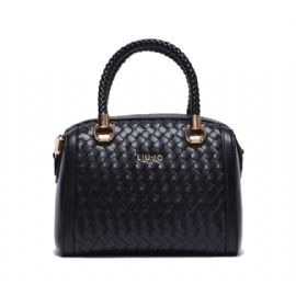 BORSA LIU JO DONNA A MANO INTRECCIATA NERA 24X13X18 AA4237 E0513 22222