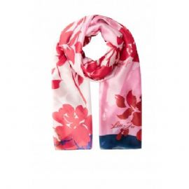 FOULARD LIU JO DONNA STOLA TESSUTO FLUIDO FLOREALE FUXIA 2A4019 T0300 00021