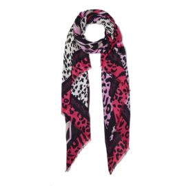 FOULARD LIU JO DONNA STOLA ANIMALIER MAGENTA 2A4034 T0300 81750