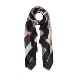 FOULARD LIU JO DONNA STOLA TESSUTO GARZATO NERO 2A4045 T0300 22222