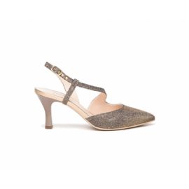 DECOLLETE' NEROGIARDINI DONNA IN PELLE RAME TACCO 7,5CM E307010DE/327