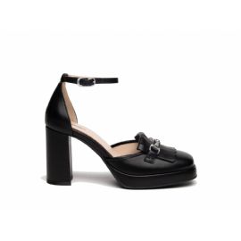 DECOLLETE' NEROGIARDINI DONNA NAPPA PANDORA NERO TACCO 9CM E409460D/100