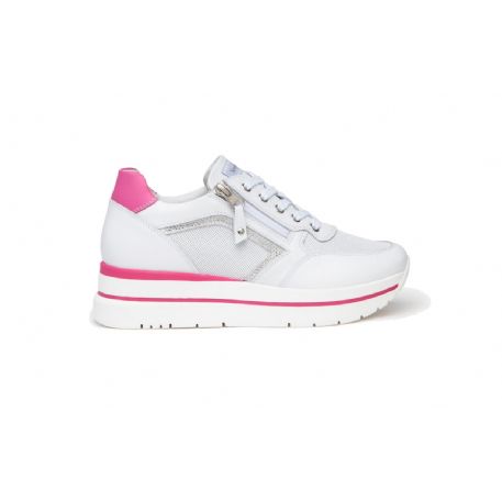 SNEAKERS NEROGIARDINI DONNA PELLE SUEDE BIANCO E409830D/707