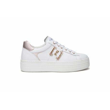 SNEAKERS NEROGIARDINI DONNA SKIPPER BIANCO/ROSA E409967D/707