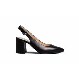 DECOLLETE' NEROGIARDINI DONNA PELLE NERO TACCO 7,5CM E409431D/100