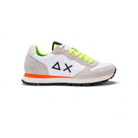 SNEAKERS UOMO SUN 68 TOM FLUO BIANCO Z34102 01