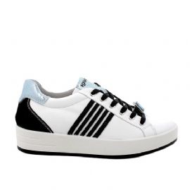 SNEAKERS IGI&CO DONNA NAPPA SOFT BIANCO/NERO 5657222
