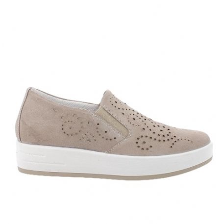 SNEAKERS SLIP-ON IGI&CO DONNA SCAMOSCIATO/TESSUTO VISONE 5657322