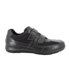 SNEAKERS ENVAL UOMO NAPPA SOFT/RETE NERO STRAPPI 5708400