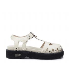 SANDALO SABOT CULT DONNA ZIGGY 4287 LOW W LEATHER WHITE CLW428701