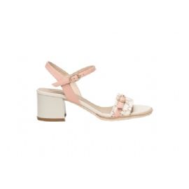 SANDALI CON TACCO NEROGIARDINI DONNA T.GIOVE BEIGE/NOCCIO NAPPA PANDORA ROSA TR ROSE NATURALE E410430D/412