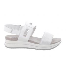 SANDALO CON ZEPPA IGI&CO DONNA PELLE NAPPA ARGENTO/BIANCO 5677822