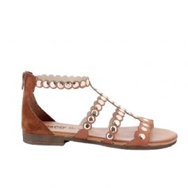 SANDALI  IGI&CO DONNA IN PELLE SINTETICA MARRONE CUOIO ZIP 5682722