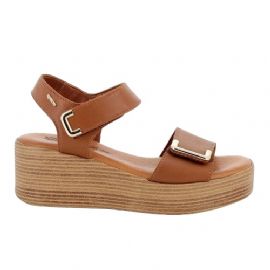 SANDALO CON ZEPPA IGI&CO DONNA PELLE SINTETICA MARRONE CUOIO 5687322